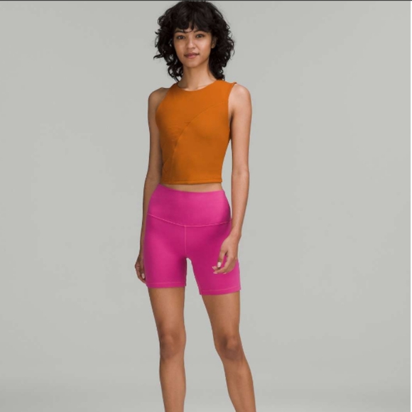 Lululemon butternut ribbed asymmetrical crop top - Picture 3 of 5
